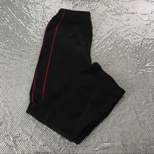 Black and Red Sketchers Pants